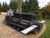 Smoker grill bbq Texas 4 xxl long mobilny grill