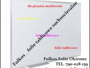 Folie do pisania markerami -suchoscierne Bydgoszcz -Folia biała Tablicowa