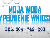 Oczko plus, tel. 504-746-203. Program Moja woda, dofinansowanie. Wniosek