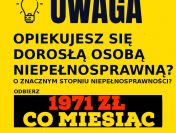 STAŁY ZASIŁEK dla opiekuna osoby niepełnosprawnej 1971zł
