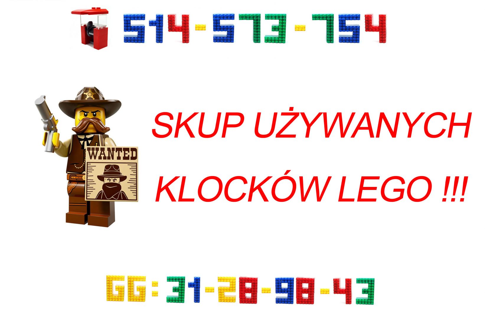 Kupię używane klocki LEGO na wagę w cenie 30-35 zł za KG!!! ZAPRASZAM!!! Bydgoszcz - Zdjęcie 1