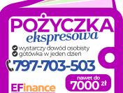 Bezpieczna pożyczka ekspresowa do 7000zł na dowolny cel