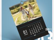 Szablony Kalendarz 2025 PSD A3 Wzory Do Druku Zestaw Projektów