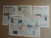 dziennik wieczorny-5 gazet z lat 1960+1961+1979+1984