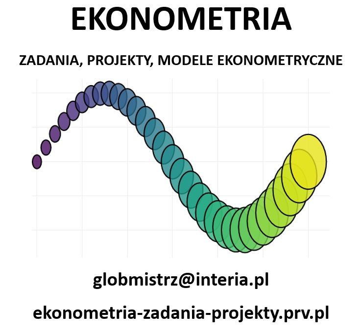 EKONOMETRIA - ZADANIA, PROJEKTY, MODELE EKONOMETRYCZNE Bydgoszcz - Zdjęcie 1