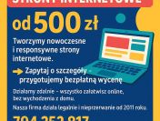 Tanie strony internetowe, od 500 zł Gotowa nawet w kilka dni!