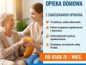 Oferujemy opiekę seniora z zamieszkaniem - firma opiekuńcza