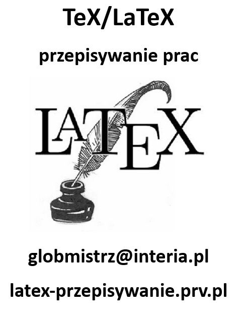 LATEX - SKŁAD TEKSTÓW MATEMATYCZNYCH, PRZEPISYWANIE PRAC Bydgoszcz - Zdjęcie 1