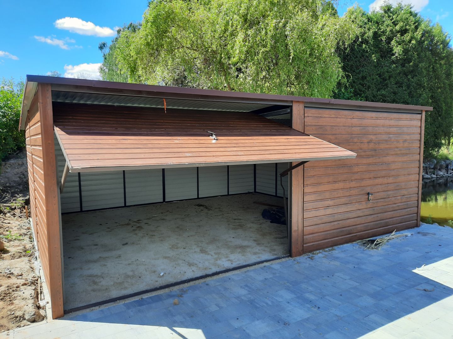 Garaż Blaszany ZŁOTY DĄB  - Garaże Blaszane |Wiaty | Hale | - ESSTAL*  - Zdjęcie 1