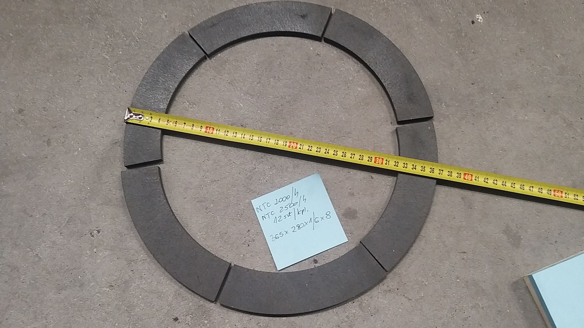 Obsada do ściernicy dla fi zew 250mm x fi otw. 76mm x grubość 25mm Gola - Zdjęcie 1