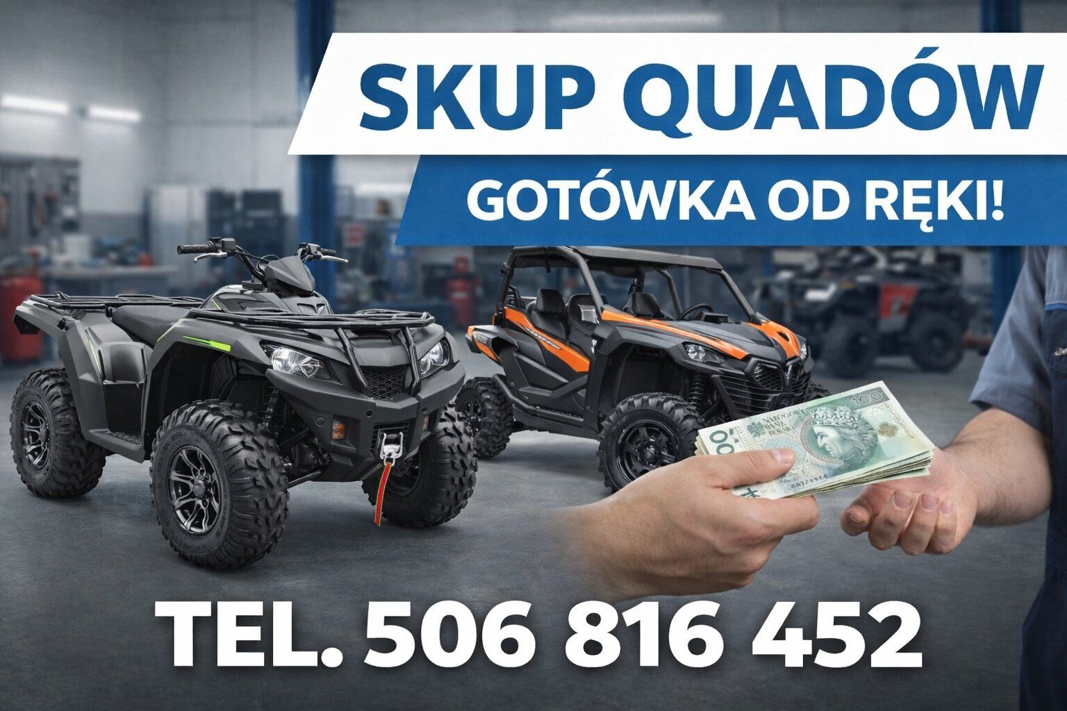 SKUP QUADÓW QUAD QUADY ATV BUGGY SSV -SPRZEDAJ JESZCZE DZIŚ! SZYBKA GOTÓWKA Bydgoszcz - Zdjęcie 1