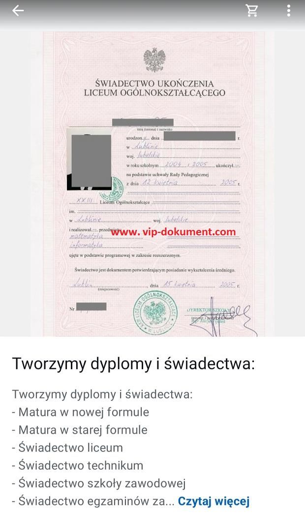 Tu kupisz mature, średnie, dyplom studiów, magister. Bydgoszcz - Zdjęcie 1
