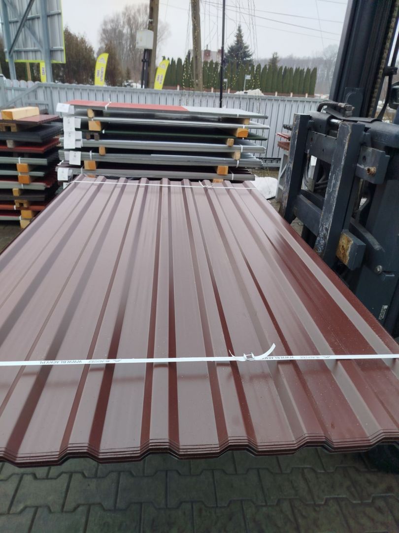 Blacha trapezowa brąz - pakiety 50 sztuk. Tanio i od ręki Rzeszów - Zdjęcie 1