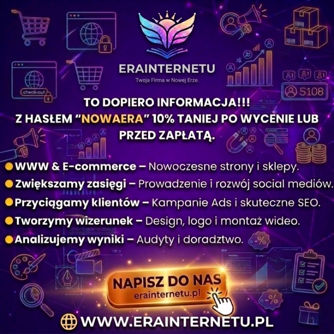 Twój biznes zasługuje na nowoczesną stronę! Projektowanie WWW i E-commerce Bydgoszcz - Zdjęcie 1
