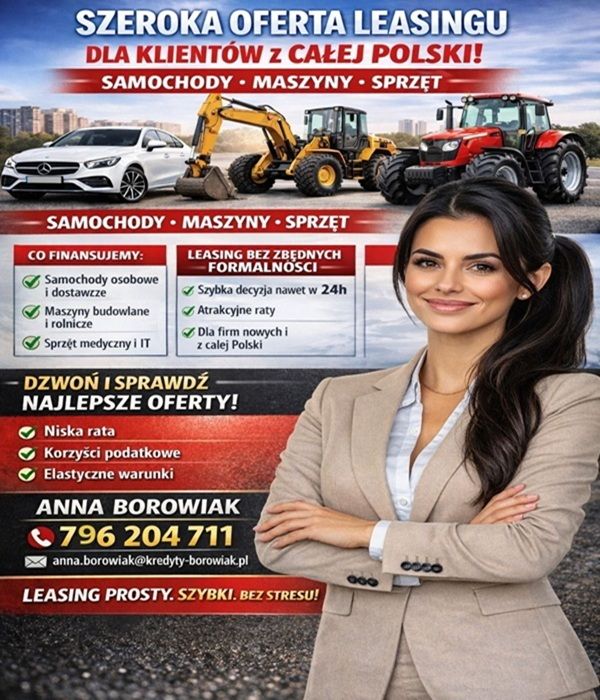 SZEROKA OFERTA LEASINGU DLA KLIENTÓW Z CAŁEJ POLSKI! Bydgoszcz - Zdjęcie 1