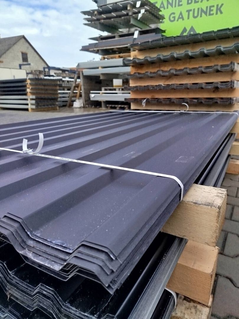 Blacha T-13/T-18 grafit. Paczki po 50 arkuszy. Widełka - Zdjęcie 1