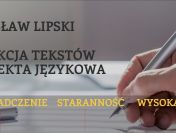 Redakcja tekstów i korekta językowa